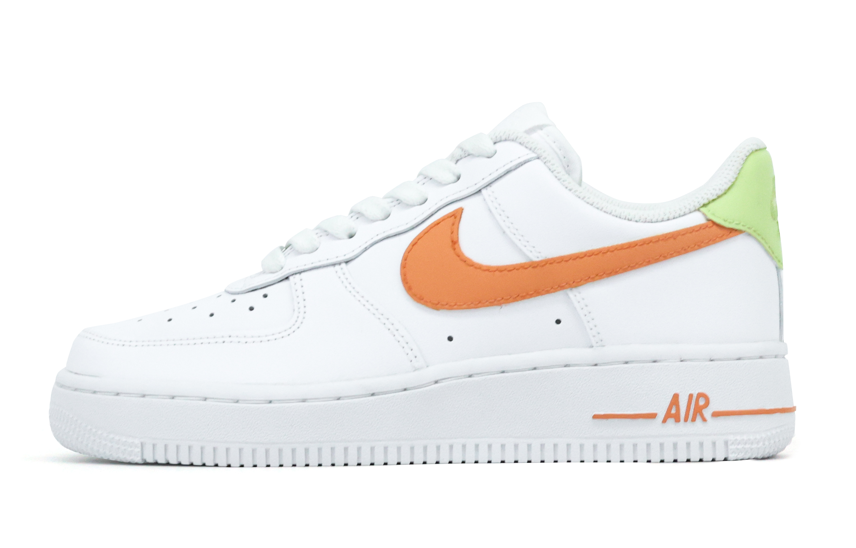 

Nike Кроссовки Air Force 1 с низким верхом для скейтборда, противоскользящие, износостойкие, мужские, белые, оранжевые