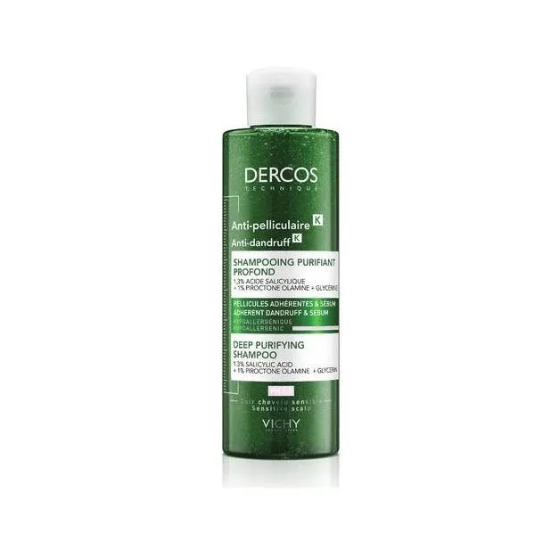 

Vichy Dercos Anti-Dandruff K Интенсивный очищающий шампунь 250 мл Средство против перхоти