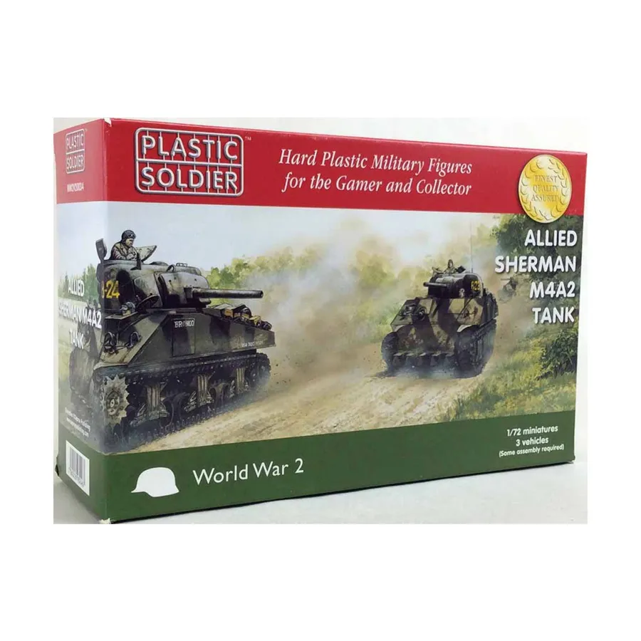 

Союзный танк Шерман М4А2, WWII Miniatures - British (1:72)