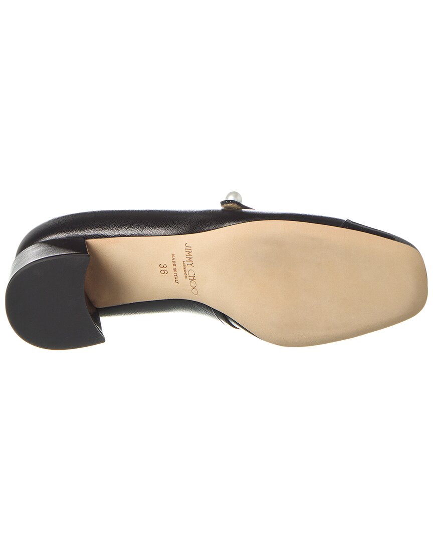 Туфли-лодочки Jimmy Choo Elisa 45 из кожи и лака, черный — фото 4