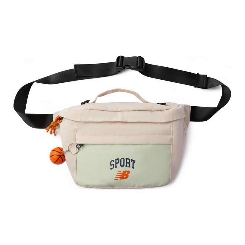 

New Balance Тканевая поясная сумка унисекс бежево-желтая, Beige Yellow