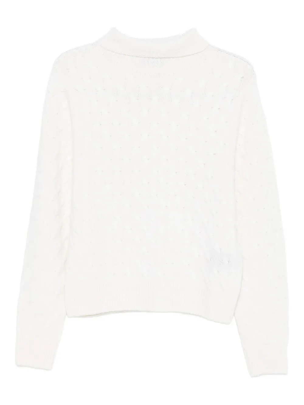 

Свитер с косами TABARONI CASHMERE, белый