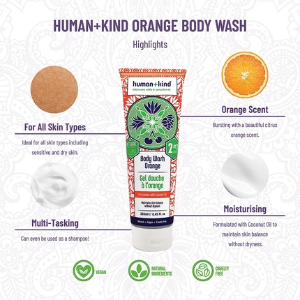Гель для душа Orange 2 in 1 with Coconut Oil 8.45 fl oz/250 ml — фото 2