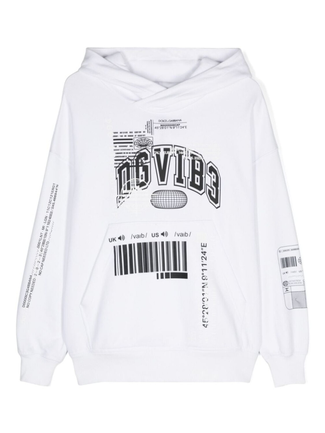 

Dolce & Gabbana DGVIB3 толстовка с логотипом, белый