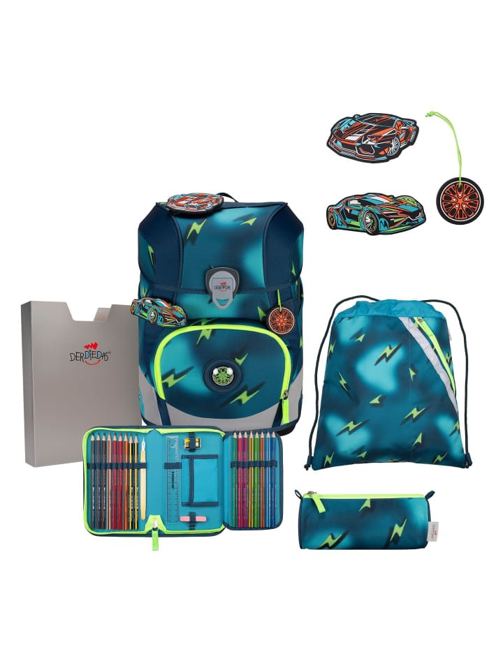 

DerDieDas Набор школьных сумок ErgoFlex Tiny, 6 предметов, в расцветке Magic Light