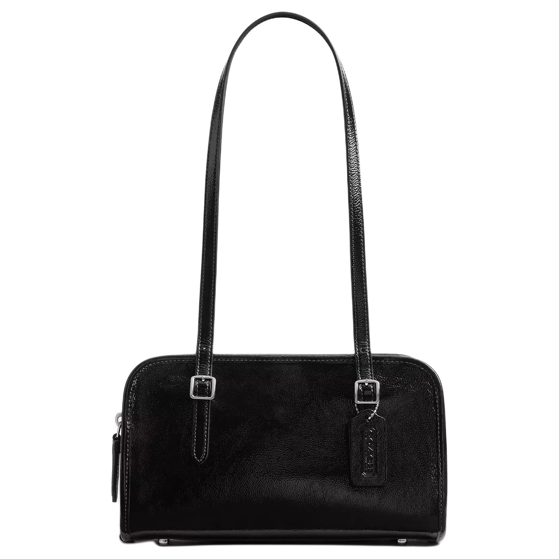 

COACH Сумка через плечо Swing Zip Wrinkled Patent Leather Medium Women's Black