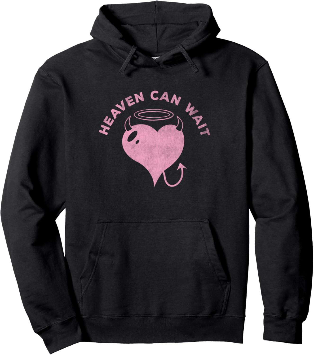 

Толстовка Heaven Can Wait Devil Horned Heart With Halo Hoodie, черная Trendy Apparel, Черный, Толстовка Heaven Can Wait Devil Horned Heart With Halo Hoodie, черная Trendy Apparel