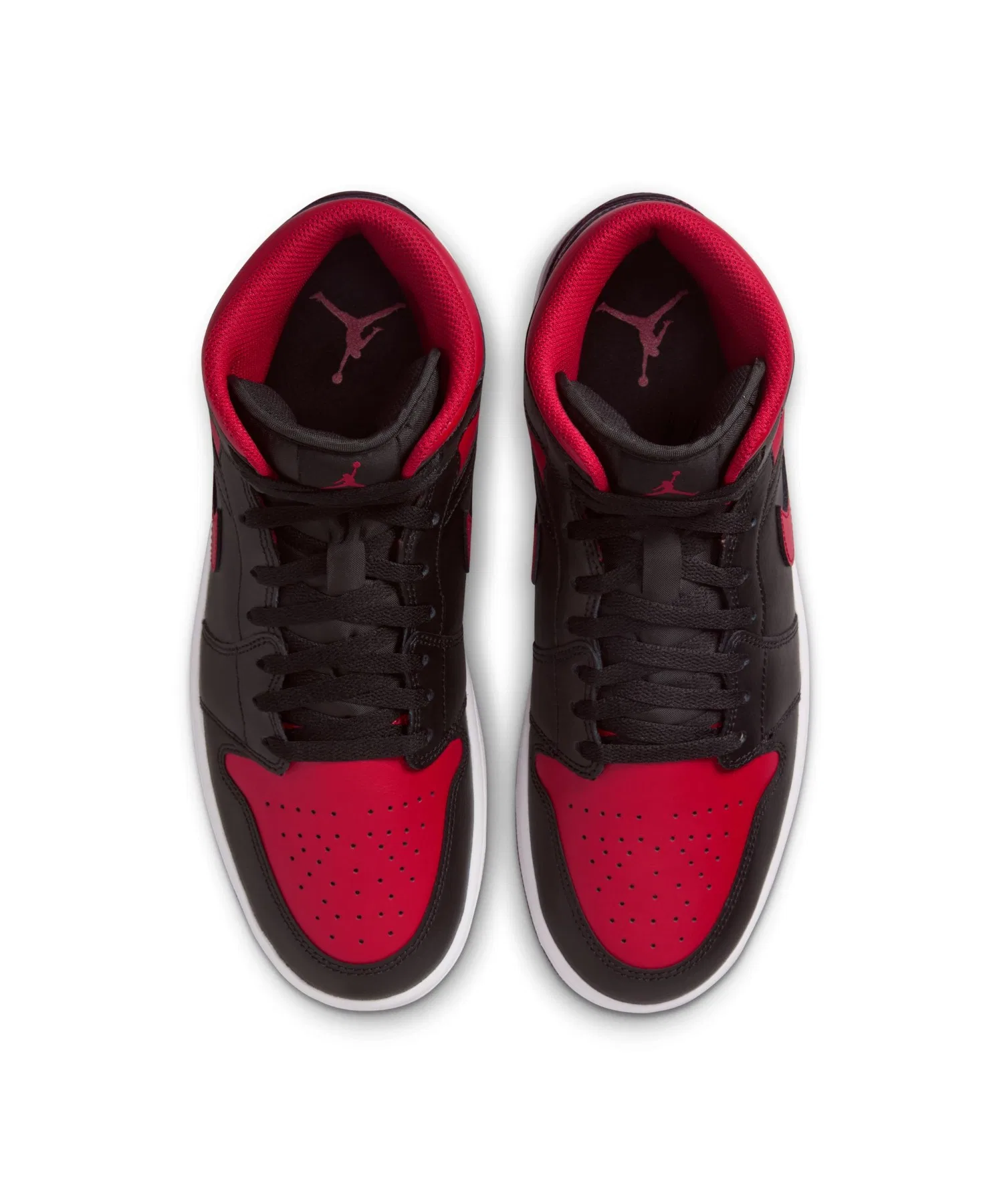 Мужские кроссовки Air Jordan 1 Mid чёрные — фото 4