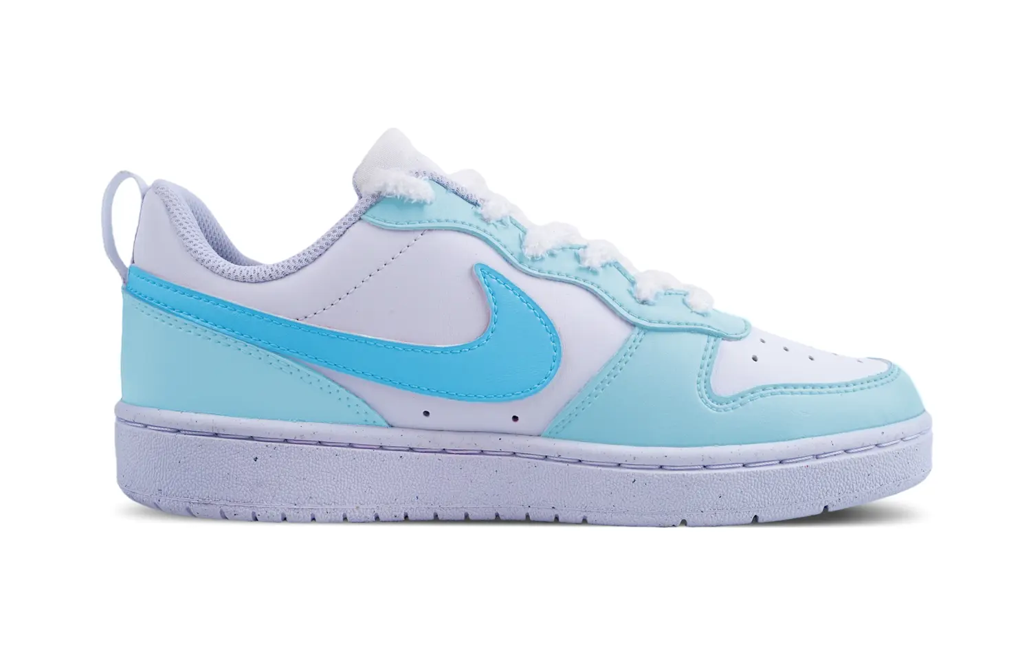 

Кроссовки Nike Court Borough Skateboarding Shoes Women's Low-top White/Royal Blue, белый/синий