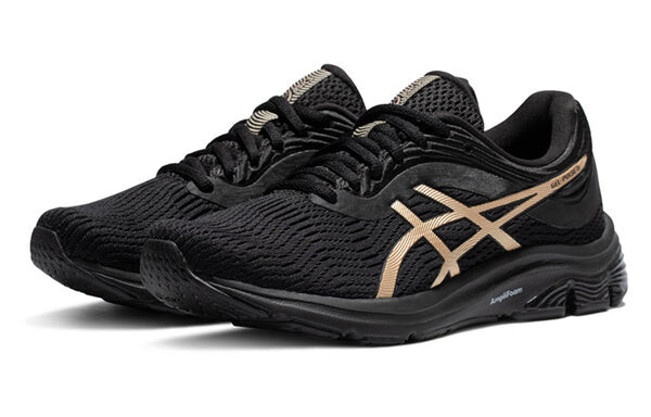Кроссовки gel pulse 11 золотистые Asics, черный — фото 2