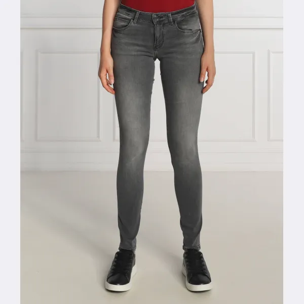 

Джинсы скинни с закругленными краями Guess, серый