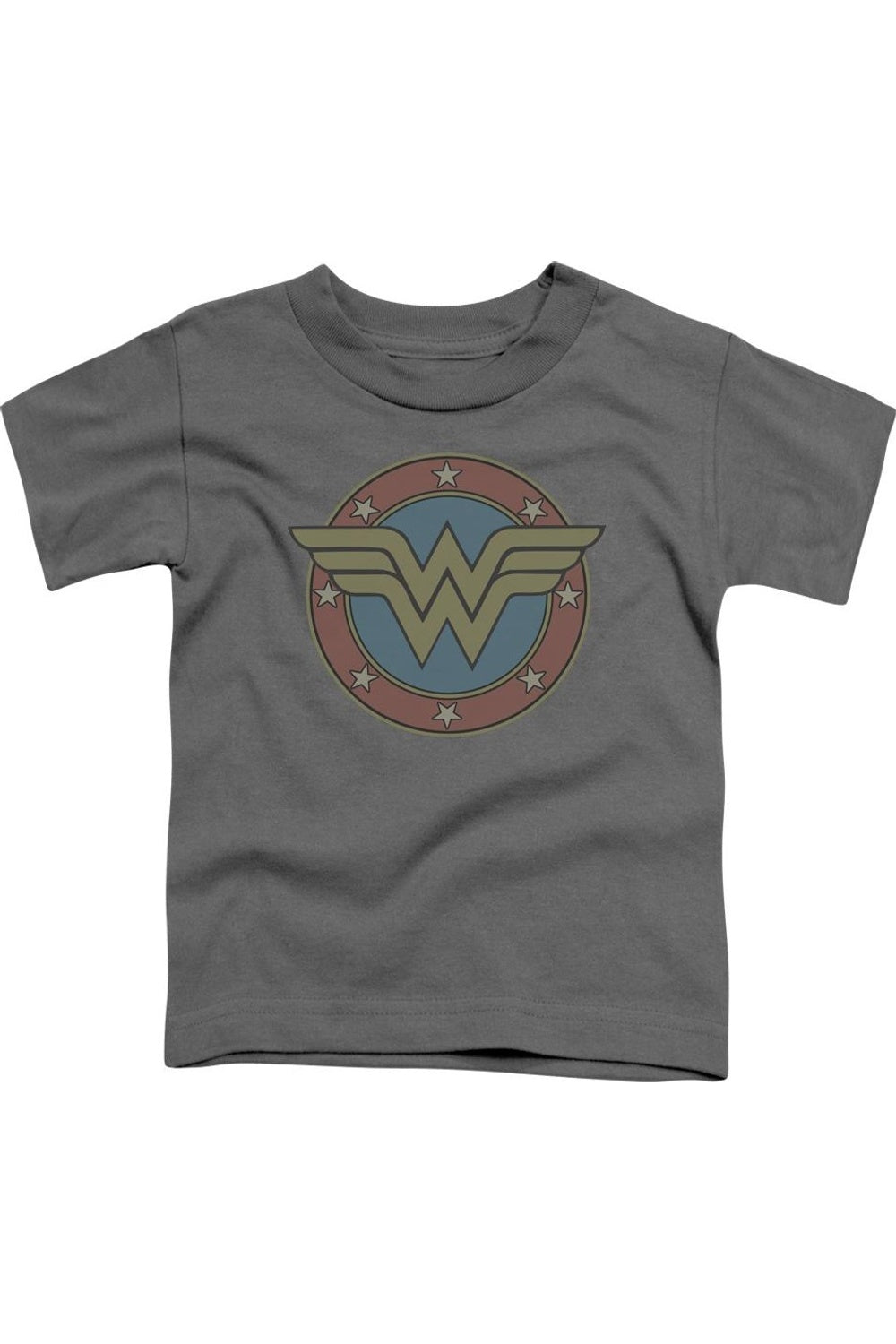 

Футболка с коротким рукавом и винтажным логотипом Wonder Woman от DC Comics для малышей Gildan, Charcoal