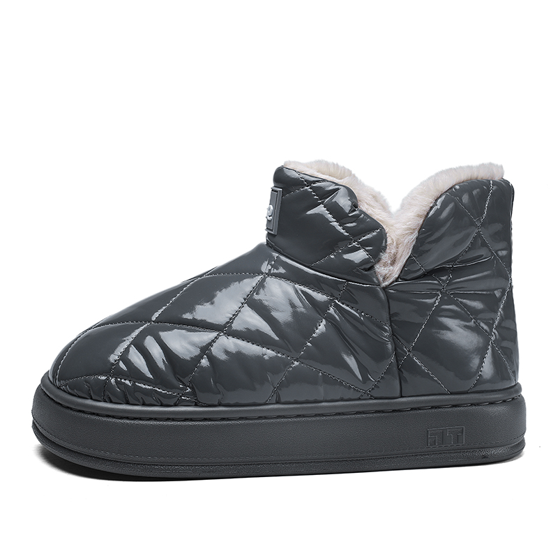 

Термостойкие абразивостойкие амортизирующие утепленные нескользящие устойчивые снегоходные ботинки men's CariteSport, серый