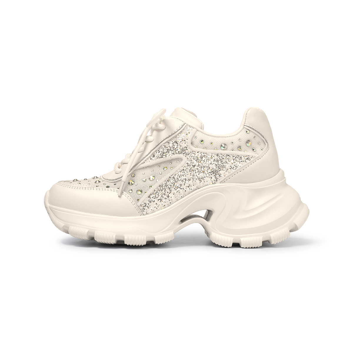 GOLDLION Женские кроссовки Low Top Chunky в цвете экрю, цвет Ecru