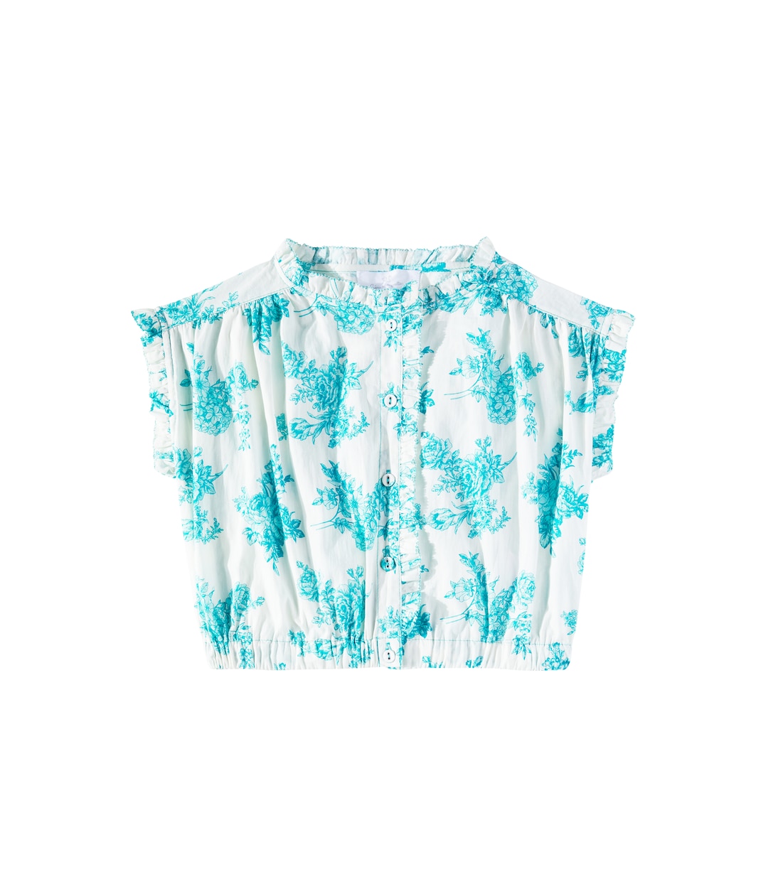 

Хлопковый топ Anais из туаль-де-жуи C'era Una Volta, Toile De Jouy Green