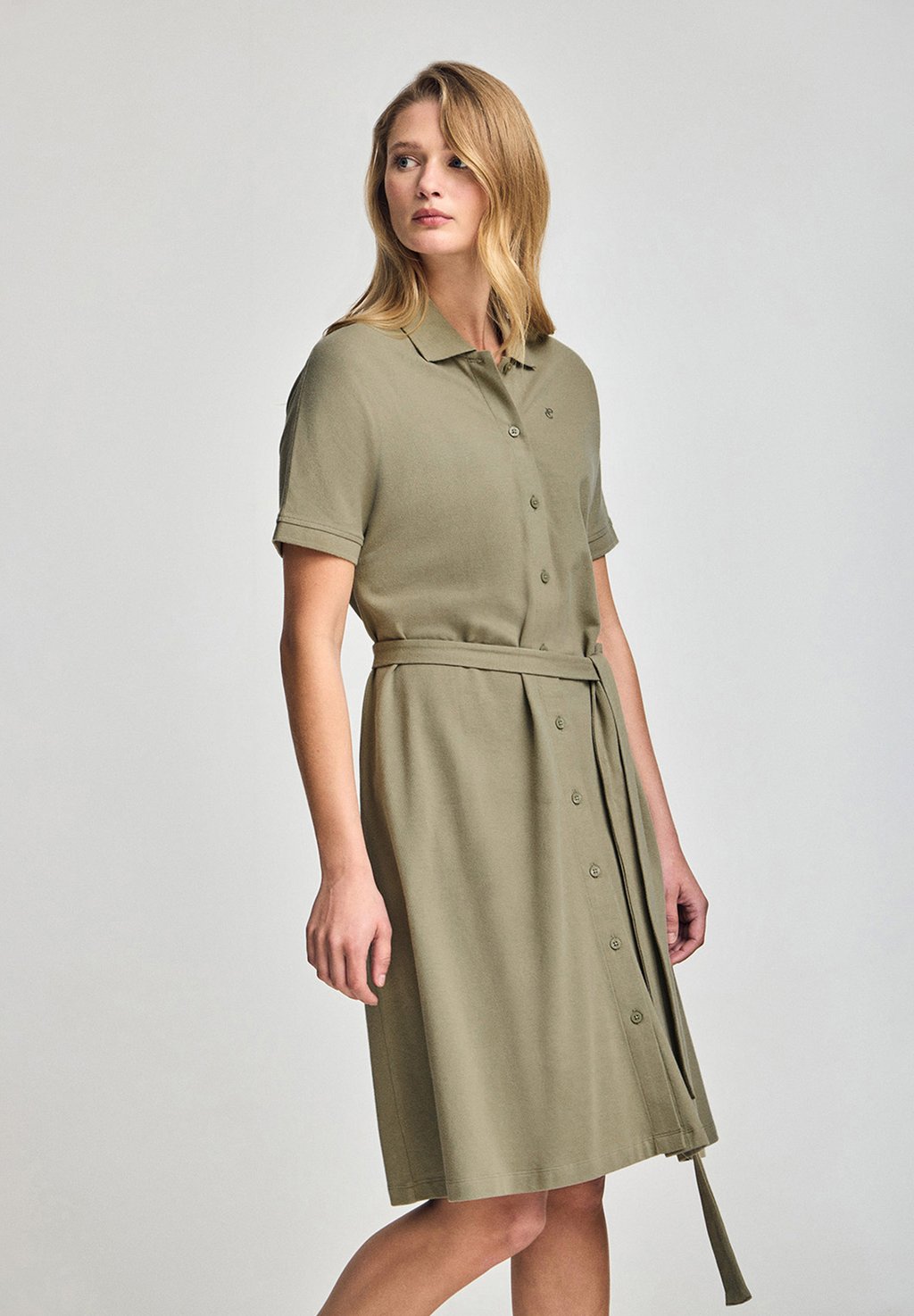 

Платье-рубашка BUTTONED SHORT SLEEVE EVERLY Polo Club, зеленый