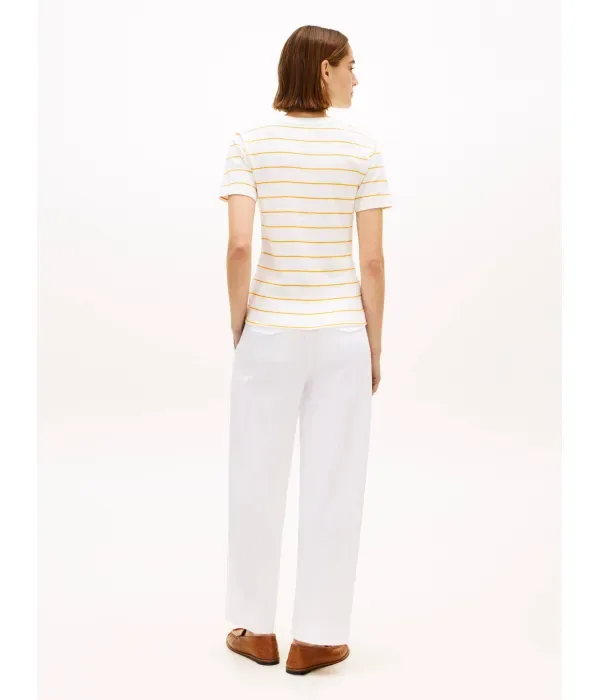 Футболка CODY slim fit Tommy Hilfiger, экрю — фото 3