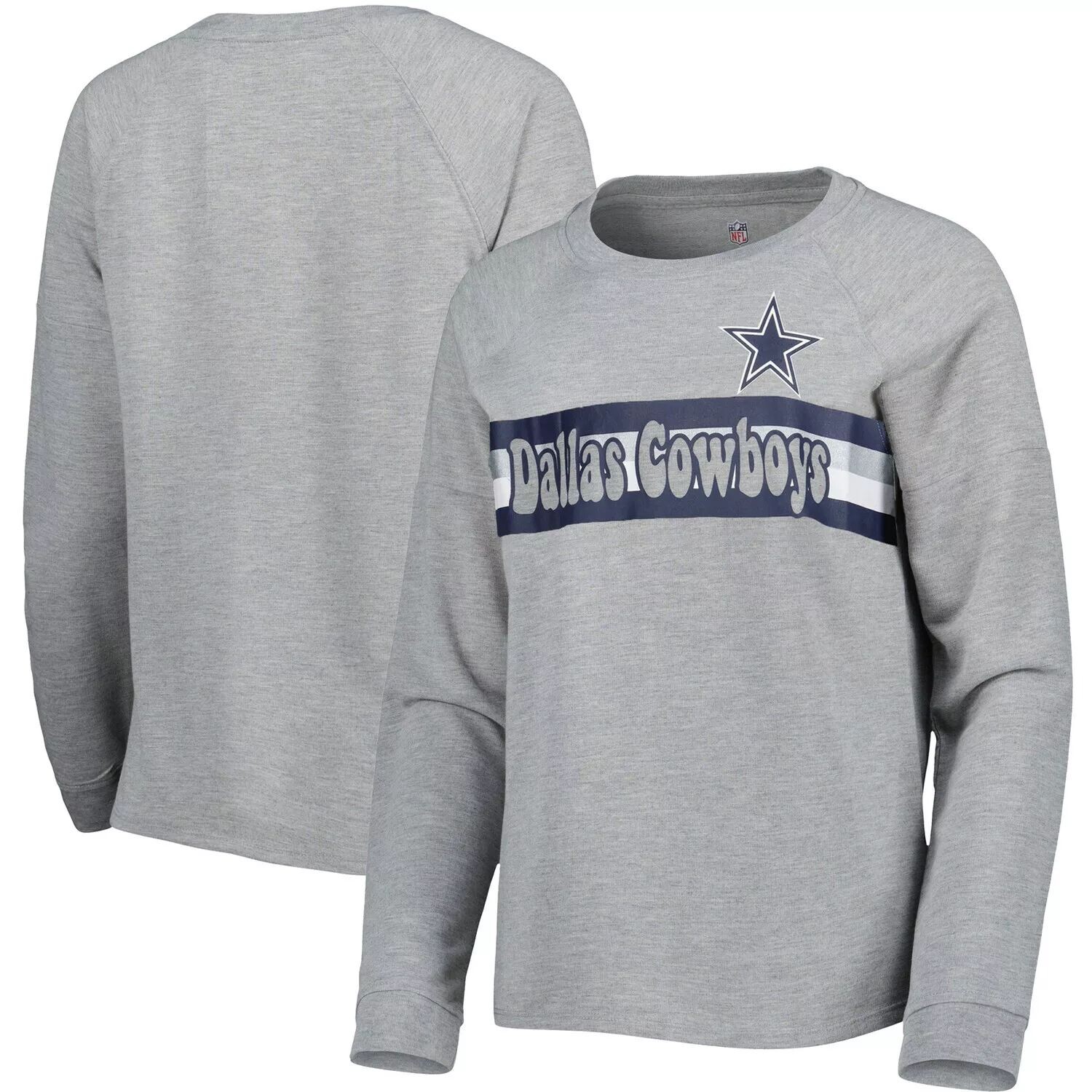 

Серая футболка с длинными рукавами в полоску реглан для юниоров Dallas Cowboys Outerstuff, Серый, Серая футболка с длинными рукавами в полоску реглан для юниоров Dallas Cowboys Outerstuff