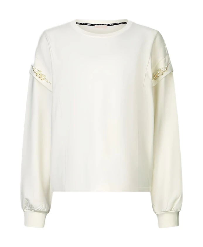 

Толстовка с крупными жемчужными бусинами Liu Jo, белый
