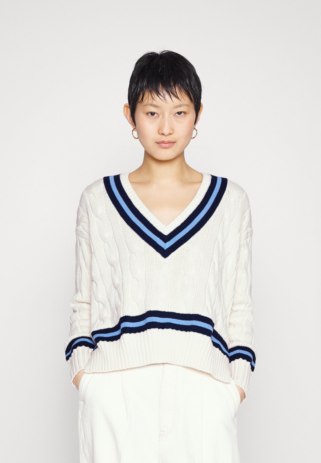 

Свитер Polo Ralph Lauren CRICKET, цвет Cream White/ Navy Stripe, Синий, Свитер Polo Ralph Lauren CRICKET, цвет Cream White/ Navy Stripe