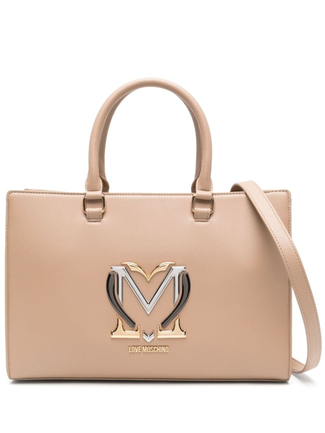 

Сумка через плечо с логотипом Love Moschino, нейтральный цвет
