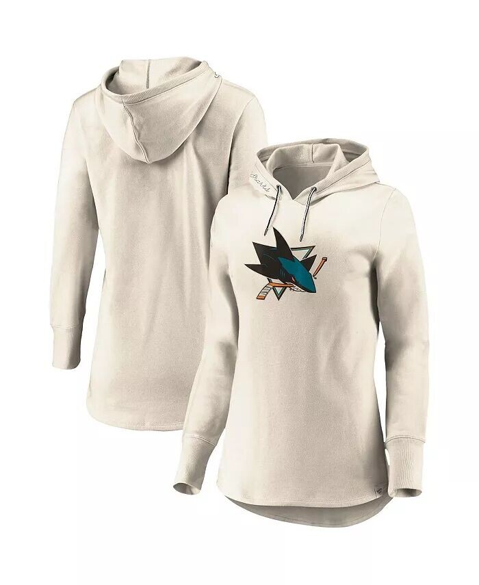 

Женская толстовка с капюшоном из овсянки San Jose Sharks True Classics Signature Fleece Pullover Fanatics