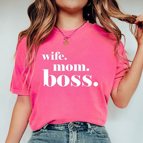 

Футболка Wife mom boss с эффектом поношенности Simply Sage Market, Зеленый, Футболка Wife mom boss с эффектом поношенности Simply Sage Market