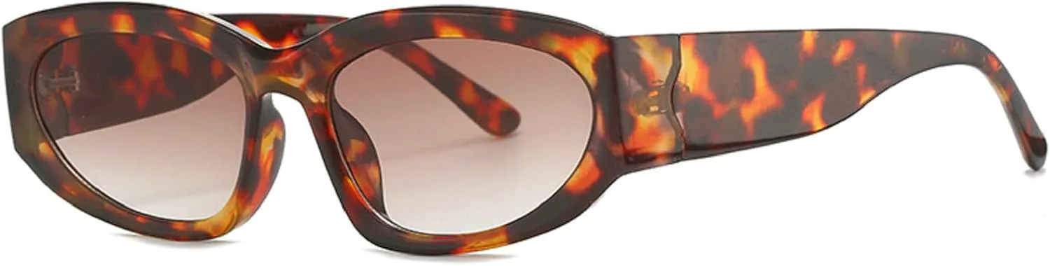 

Модные солнцезащитные очки «кошачий глаз» для женщин, солнцезащитные очки UV400 для мужчин, трендовые солнцезащитные очки с градиентным покрытием Melrose, Leopard