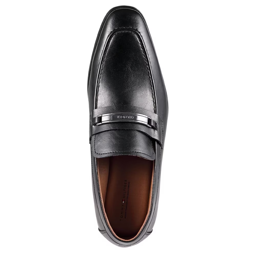Туфли мокасины с мок-носом Speer от Tommy Hilfiger, black faux leather — фото 3