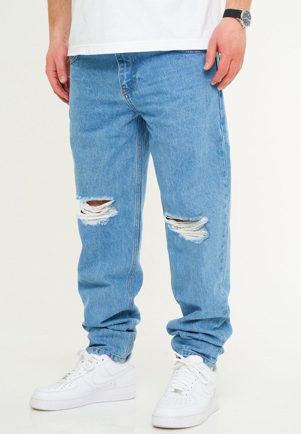 

Джинсы свободного кроя RIPPED JEANS TAPERED-FIT AMSTERDAM One Redox, светло-голубой