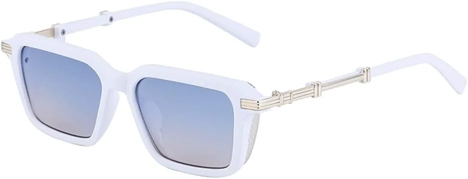 

Маленькие прямоугольные солнцезащитные очки в стиле панк для мужчин и женщин, винтажные солнцезащитные очки в стиле стимпанк, мужские очки-очки HCPIHF, 9