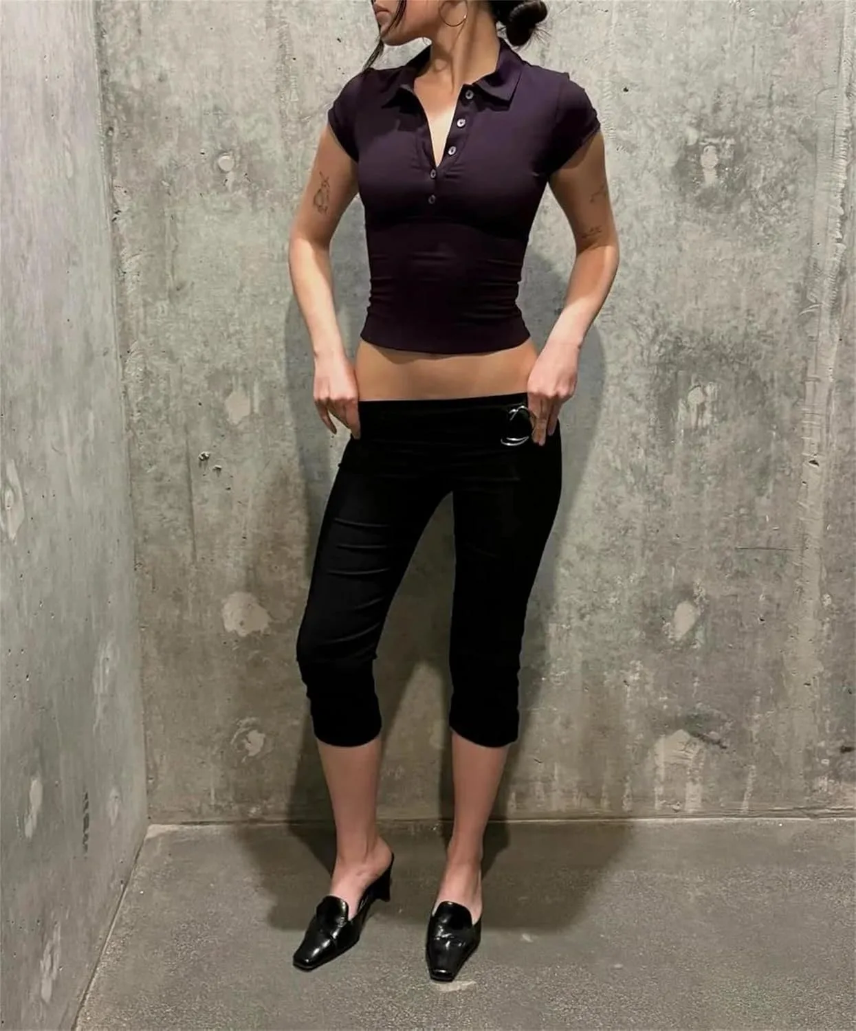 Женская поло с отложным воротником, короткий рукав, Slim Fit — фото 3