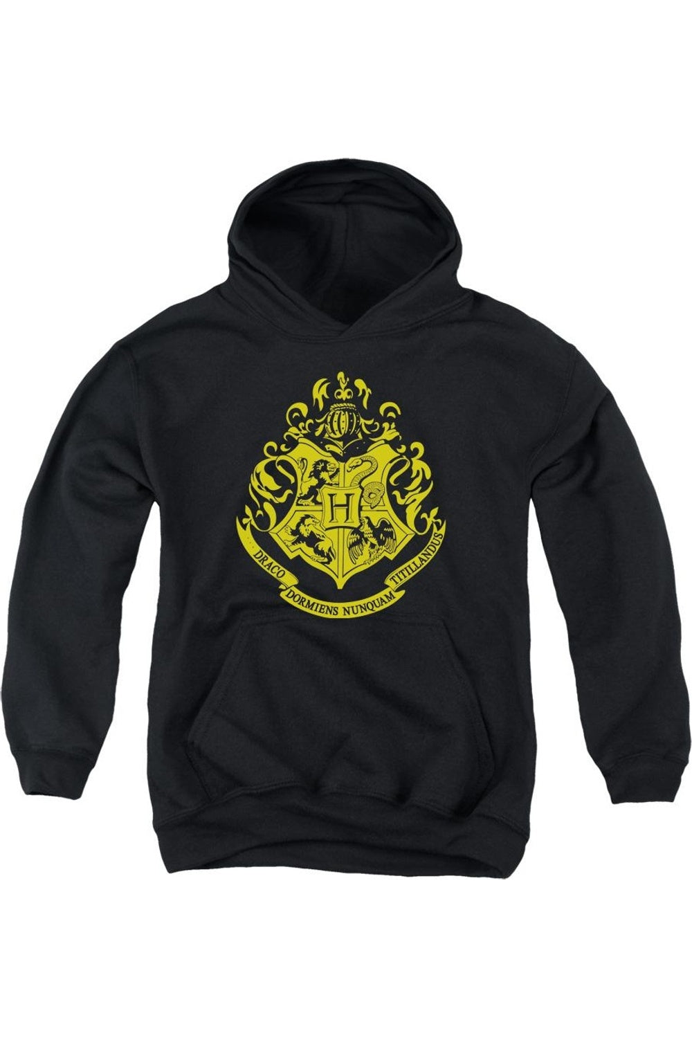 

Детская толстовка с капюшоном Harry Potter и гербом Хогвартса Gildan, черный