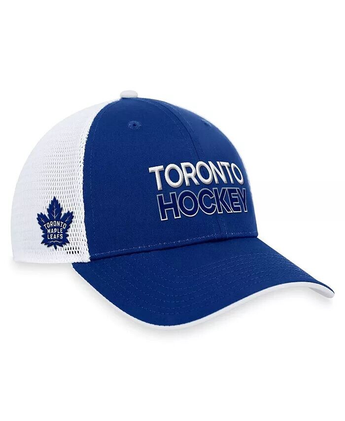 

Мужская синяя регулируемая кепка Toronto Maple Leafs Authentic Pro Rink Trucker Fanatics, синий