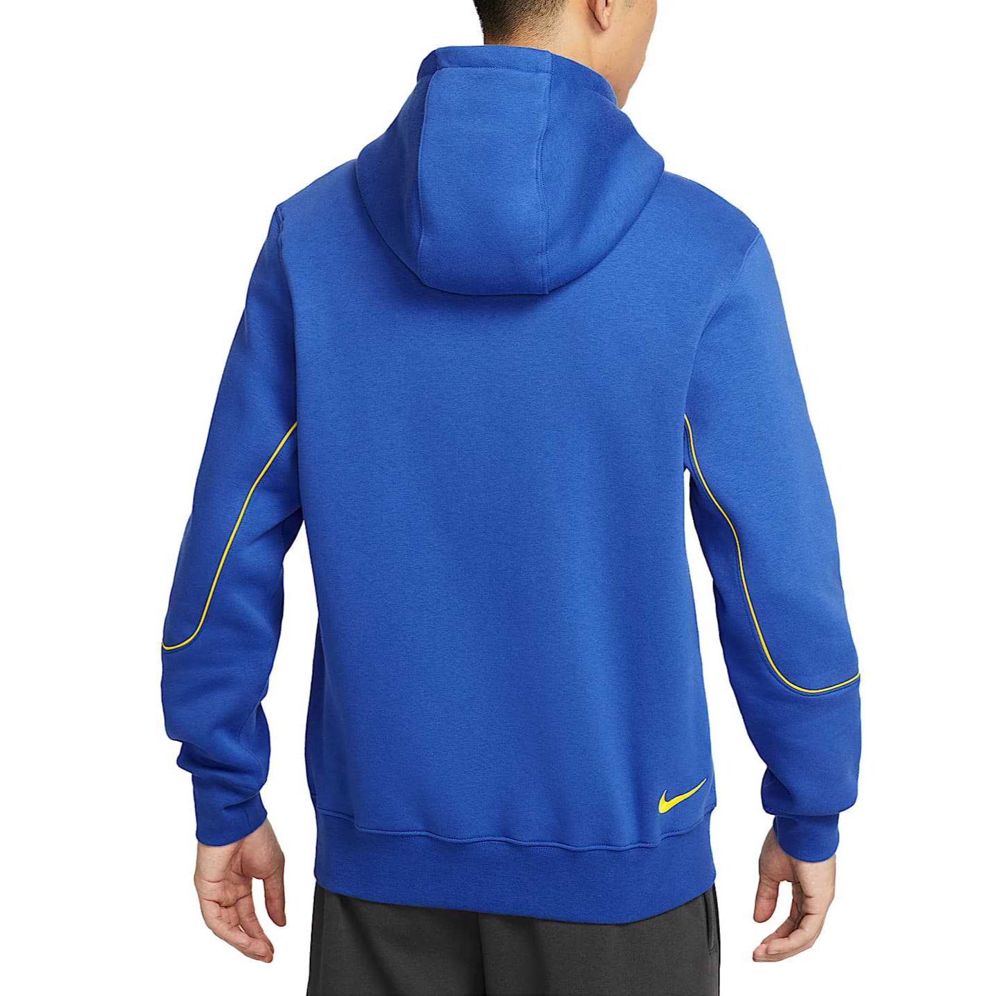 Nike Толстовка Club, мужская, Game Royal Blue/Glow Yellow/Glow Yellow — фото 2