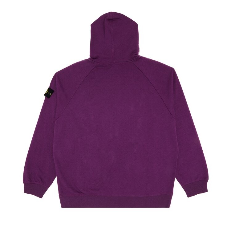 Толстовка Supreme x Stone Island Stripe Hooded Sweatshirt, фиолетовый — фото 2