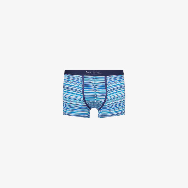 

Набор из трех хлопковых джерси трусов со стильной полосой Signature stripe Paul Smith, мультиколор