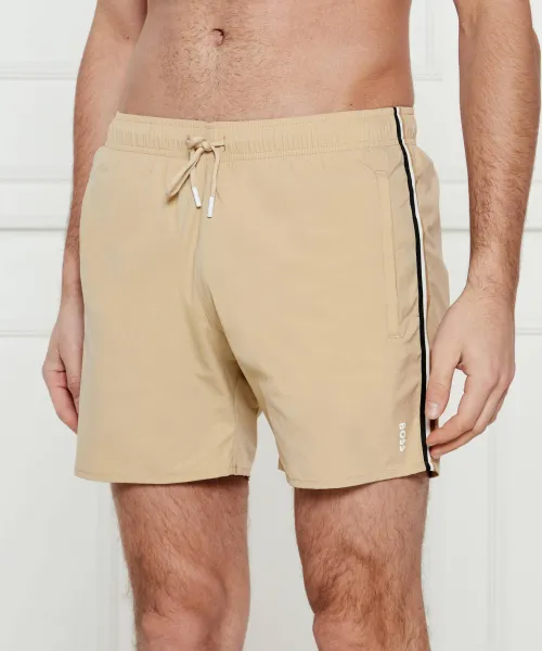 

Культовые шорты для плавания Regular fit Boss, бежевый