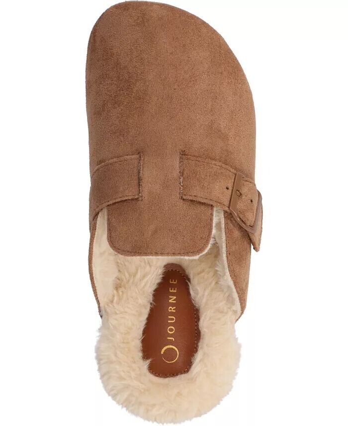 Женские сабо Ardenn Slip On Journee Collection, коричневый/бежевый — фото 4