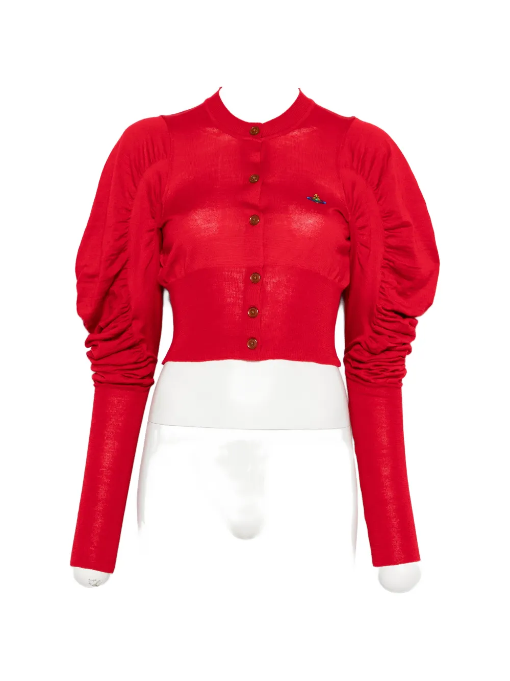 

Кардиган с рукавами "буф" Vivienne Westwood, красный