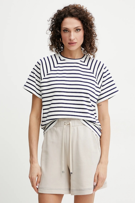 

Футболка с добавлением льна Max&Co., белый