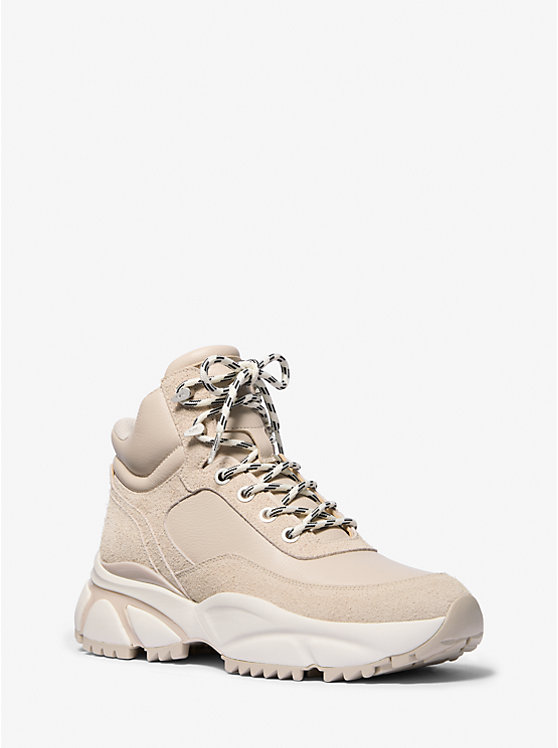 

Ботинки для походов Darius из кожи и текстурированной замши Michael Kors, белый