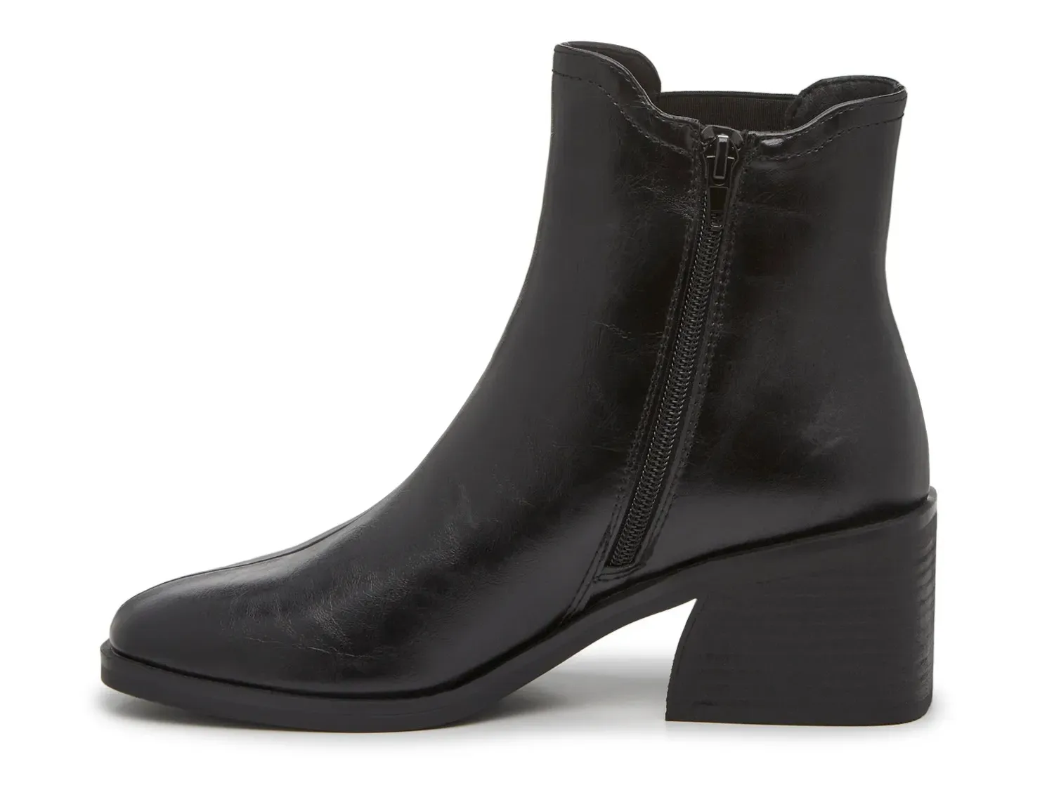 Ботинки женские Steve Madden Treaty на каблуке и с пряжкой, черный — фото 3