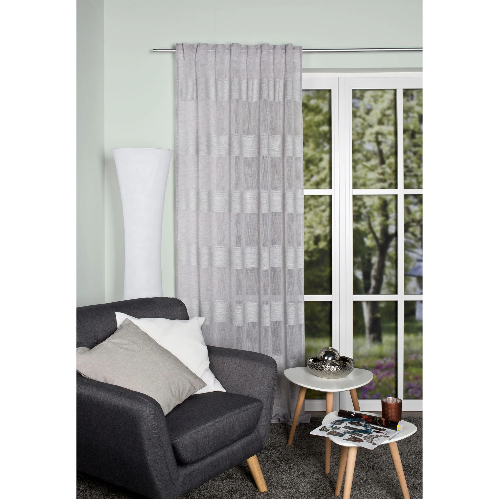 

Гардина Vision S «GERT», (1 шт.), ВxШ: 245x140, серый