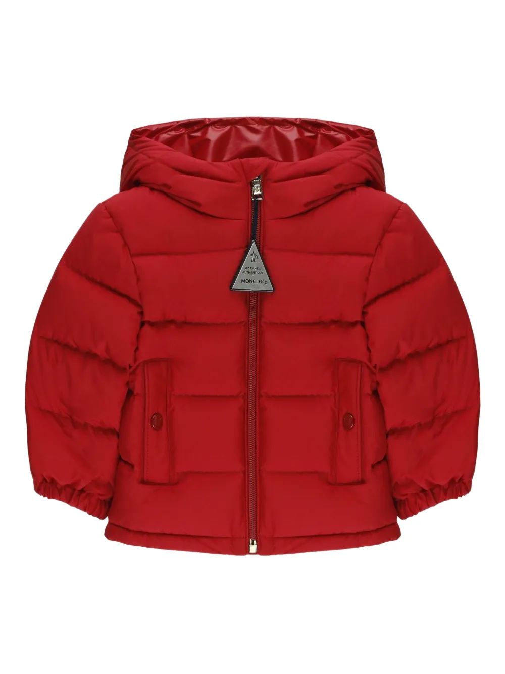

Стеганая куртка с капюшоном Moncler Enfant, красный