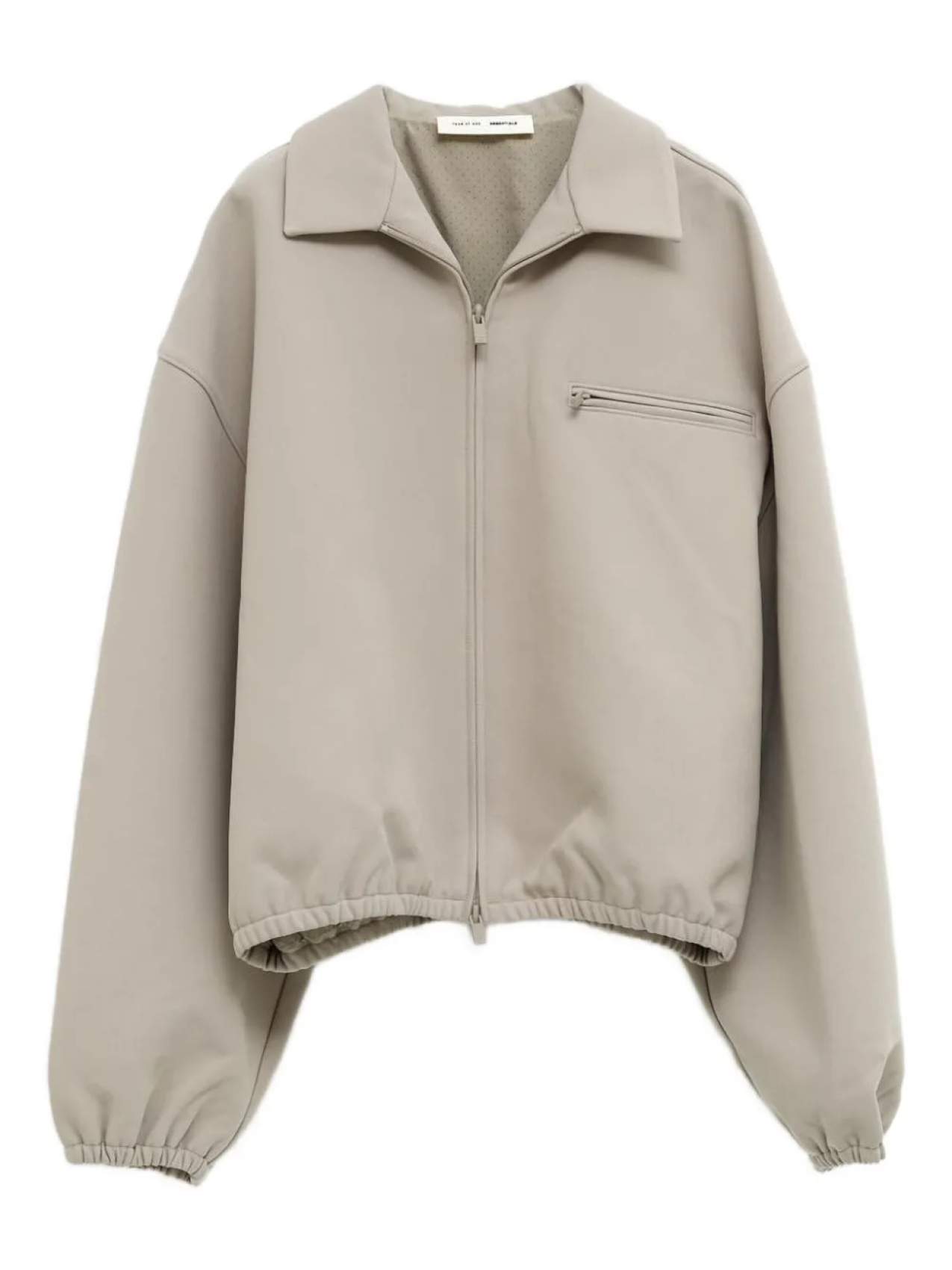 

Куртка с застежкой-молнией и воротником FEAR OF GOD ESSENTIALS, серый