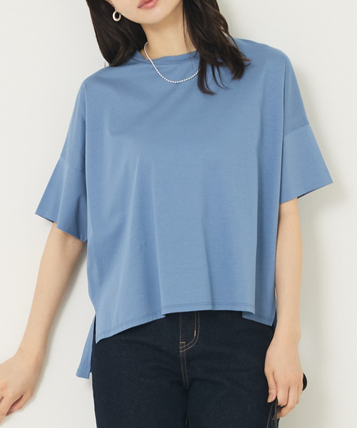 

Футболка с коротким рукавом, широкая, из шелкового атласа Abahouse mavie