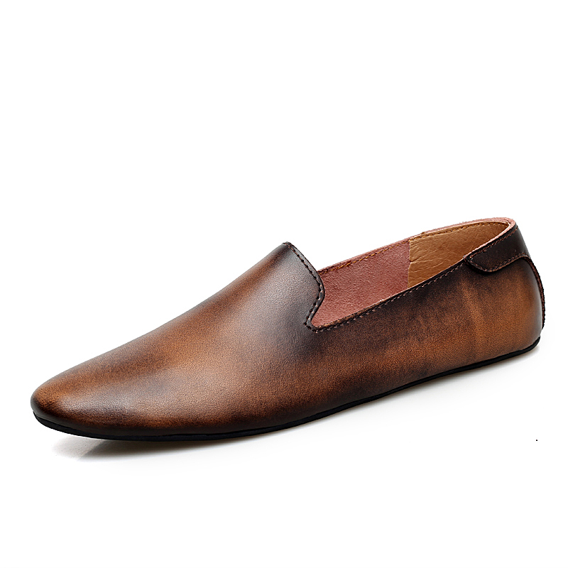 

KUPE Мужские повседневные туфли мужские низкие топы коричневые, цвет Brown