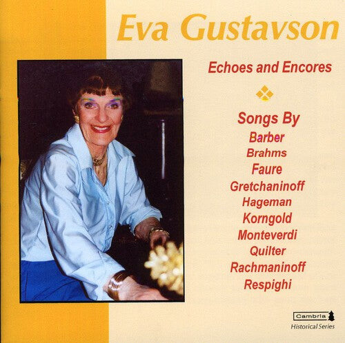 

CD диск Gustavson / Korngold / Hageman / Barber / Qui: Echoes & Encores