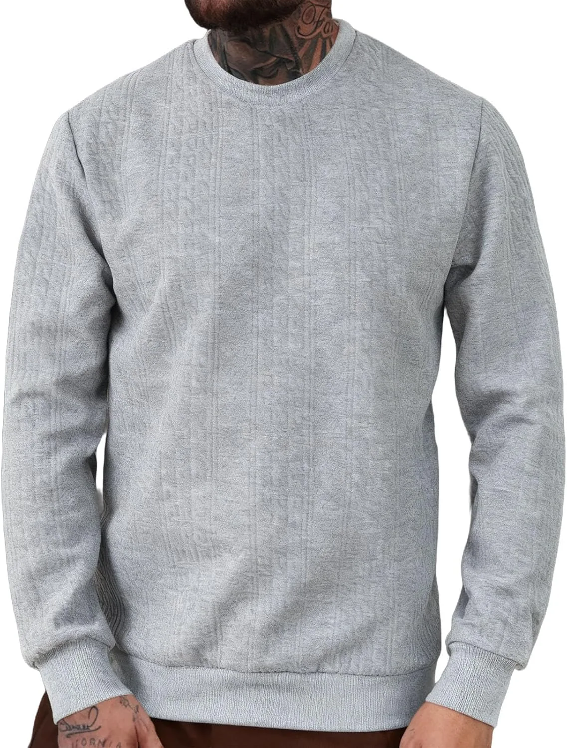 

Свитер мужской весна-лето 2026, вязаный кабелем, повседневный Lmdudan